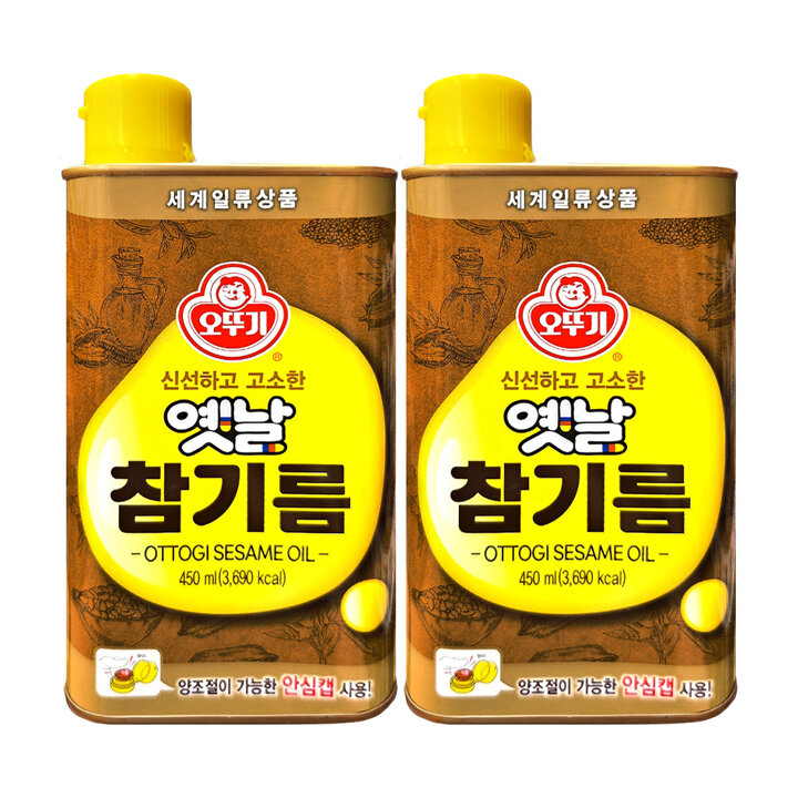오뚜기 옛날참기름 450ml 2개