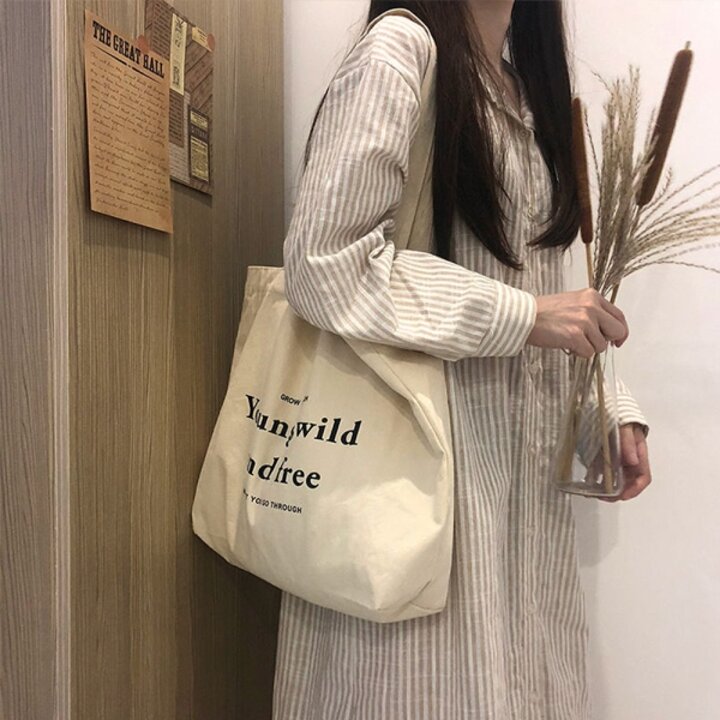 1 1 캐주얼 캔버스 에코백 대용량 데일리 가방