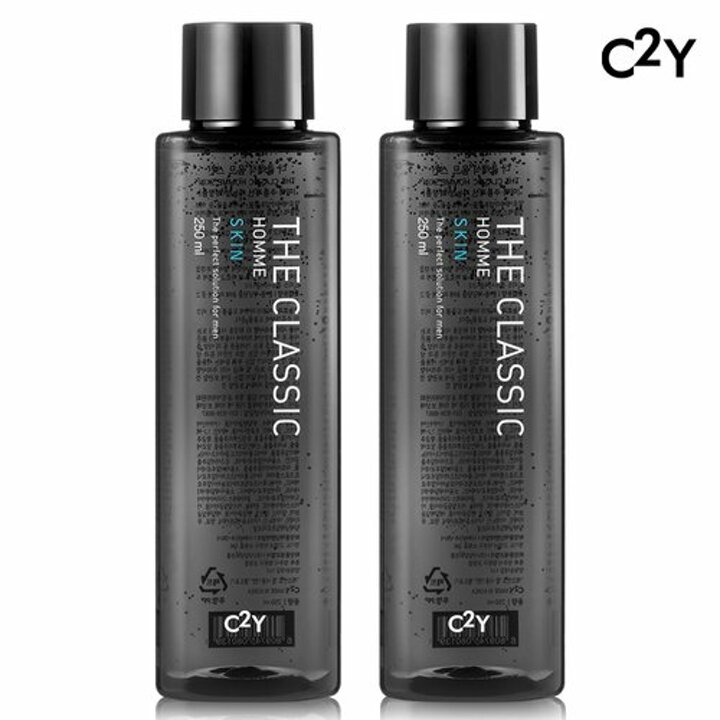 C2Y 더클래식 옴므 남성 스킨로션 250ml 2개 / 미백 주름개선 기능성