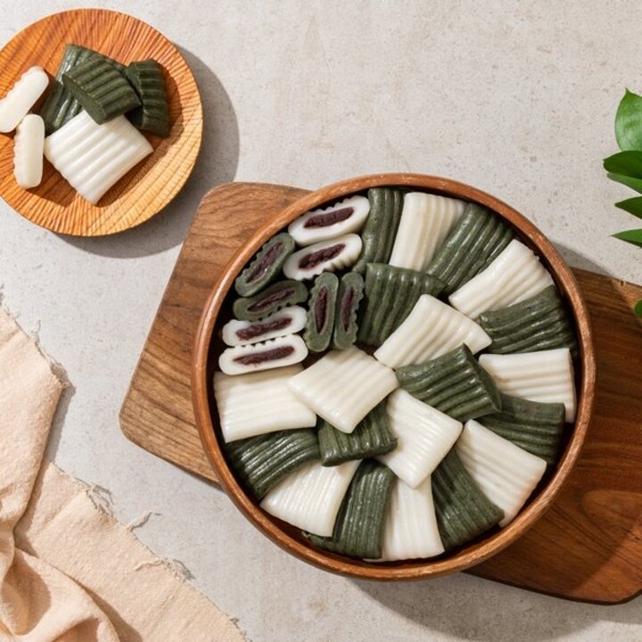 [추억속간식] 추억의 절편(쑥)800g/1봉(40g*20개입/개별포장)