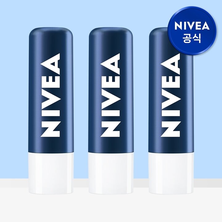 니베아 립케어 맨 액티브 케어 4.8g 3개