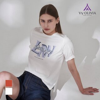 [비비올리비아] 로렌 프린트 티셔츠_VVBAS5M3271