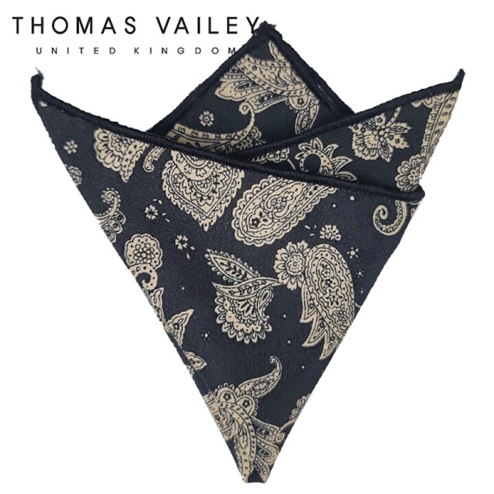[THOMAS VAILEY] 토마스베일리 행커치프 - 페르시안 블랙