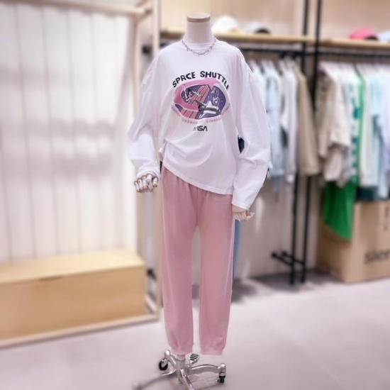 시에로 SG2TSF054 파스텔스페이스 셔틀긴팔 티셔츠