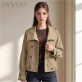[인베스트] 클래식 더블 버튼 하프 트렌치 코트_IN6F1CT1501