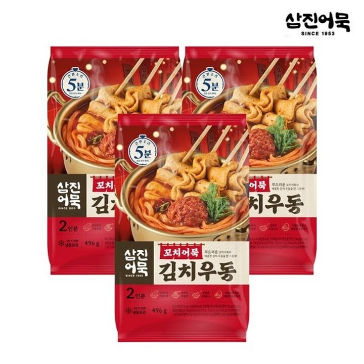 [삼진어묵] 꼬치어묵김치우동 x 3개[35300870]