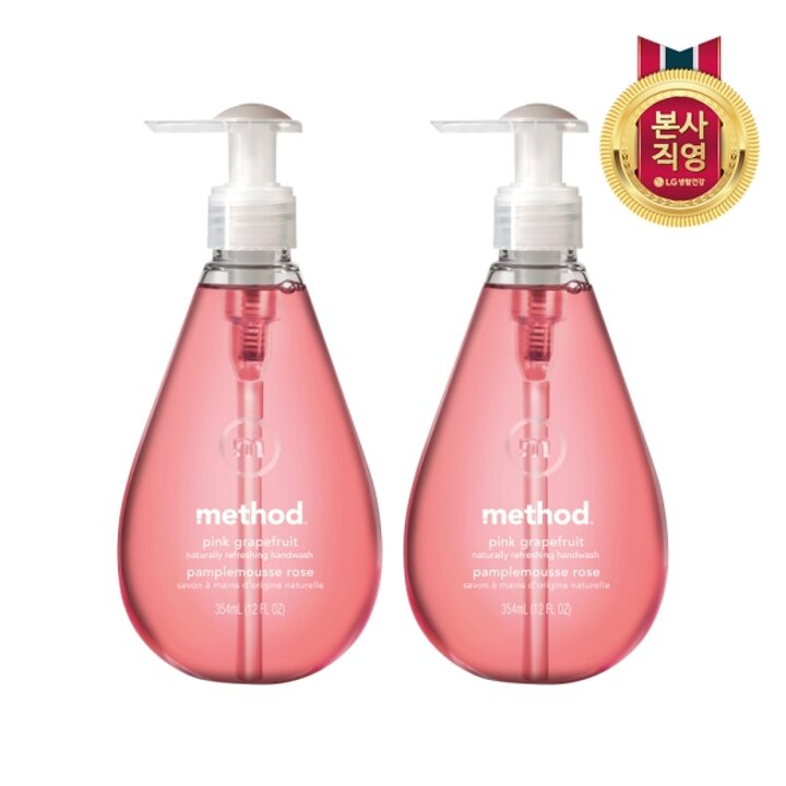 메소드 고보습 핸드워시 핑크그레이프 354ml x 2개
