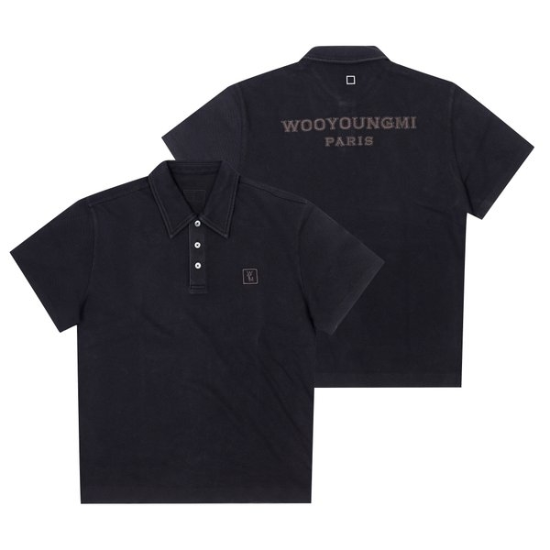 우영미 W261TS17 739B 백 로고 폴로 남성 반팔티