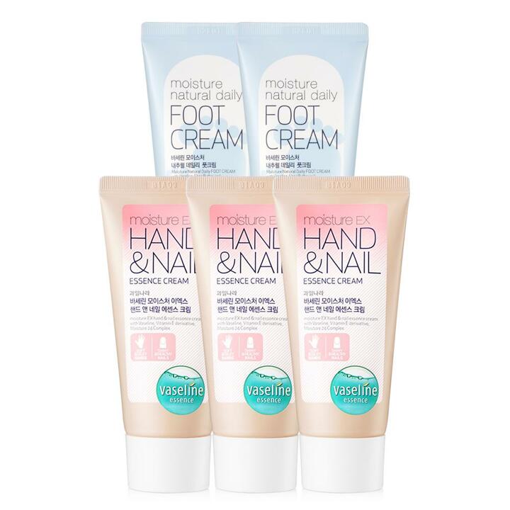 바세린 핸드크림 60ml 3개+풋크림 60ml 2개