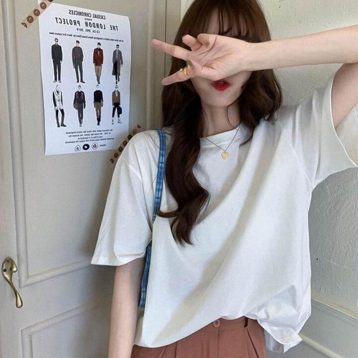 32154725-여성기본모던무지반팔티셔츠여름여자반팔이너3컬러