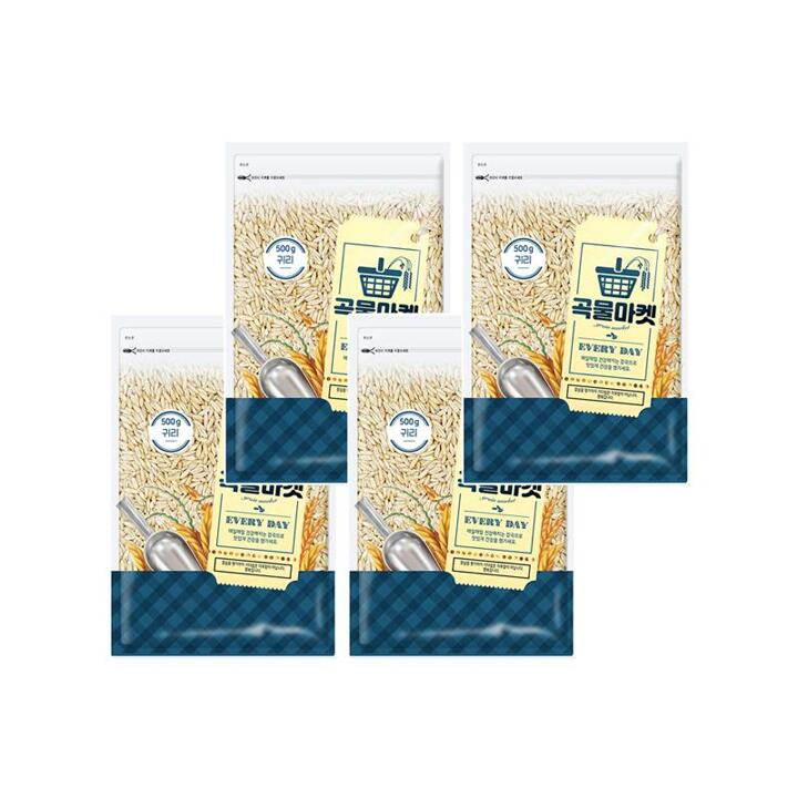 [더프레시] 곡물마켓 귀리 500g x 4