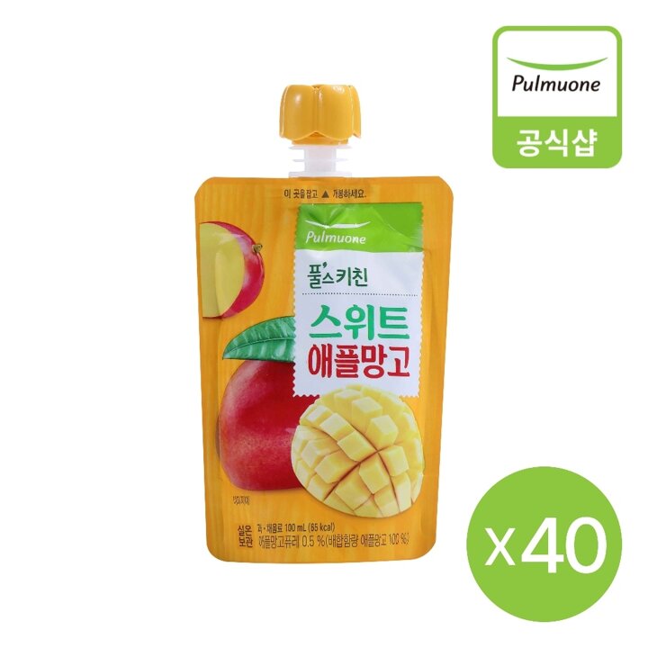 [풀무원] 풀스키친 스위트애플망고_100mlX40개