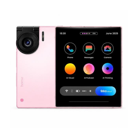 (주)셀러허브 iKKO 잇코 마인드원 K Pro 256GB 자급제 브러쉬핑크 AI폰 180도 플립카메라