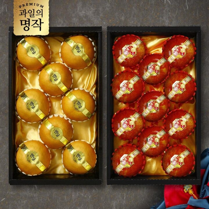 [과일의 명작] 프리미엄 과일 선물세트 7kg[사과12과내(3kg)+배9과내(4kg)