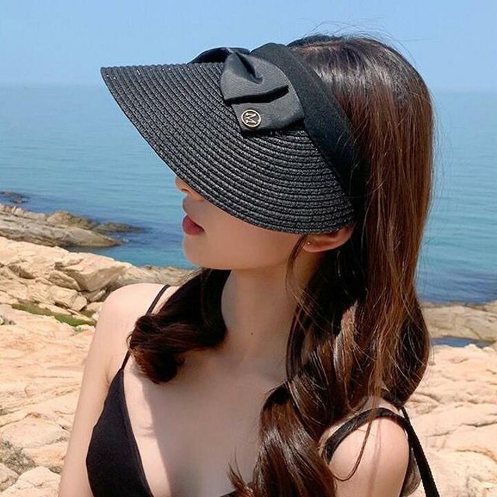 [루미루나]블랙리본썬바이저