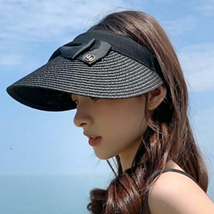 [루미루나]블랙리본썬바이저