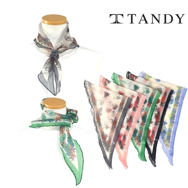 [탠디] TANDY 삼각 플로라 싸이클 시원한소재 스카프