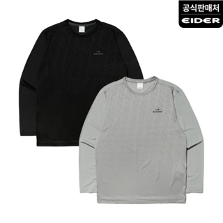 [아이더] 남성 아이스롱 자카드 긴팔 라운드 티셔츠_DMM24206