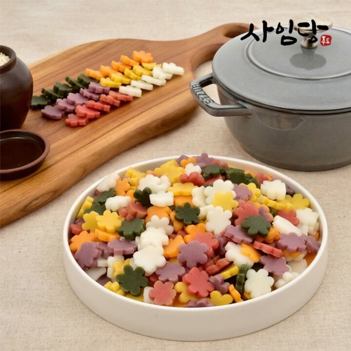 [사임당] 알록달록 꽃떡국떡 500g x 2팩