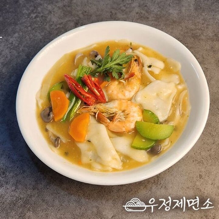 [우정제면소] 멸치맛 수제비 18인분세트 (생수제비3kg+스프18봉)..[33007231]