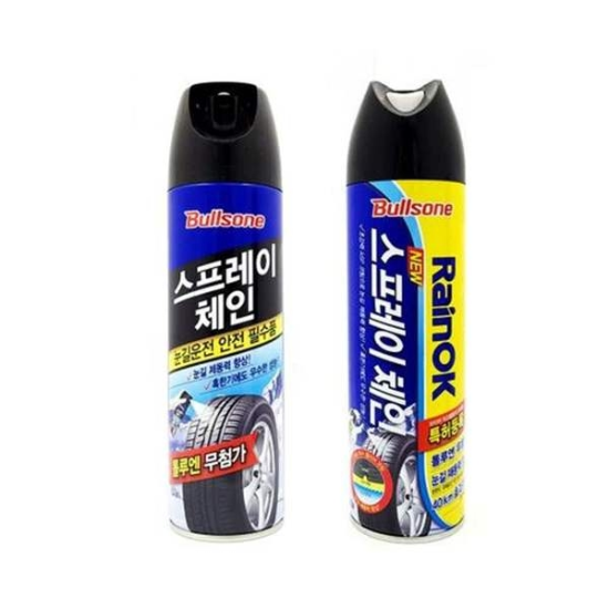 겨울철 눈길 운전 스프레이 체인 500ml 스노우체인