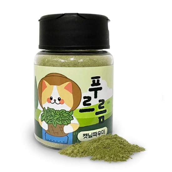 고양이 캣닢 가루 1P 캣글라스 대용량 파우 장난감