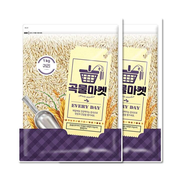 [더프레시] 곡물마켓 귀리 1kg x 2