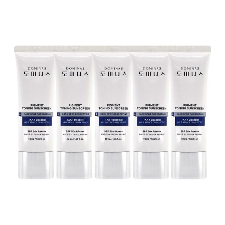 도미나스 기미케어 톤업 트라넥삼산 선크림 40ml 5개