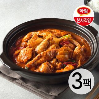 하림 별미요리 닭 특수부위 두루치기 500g 3팩