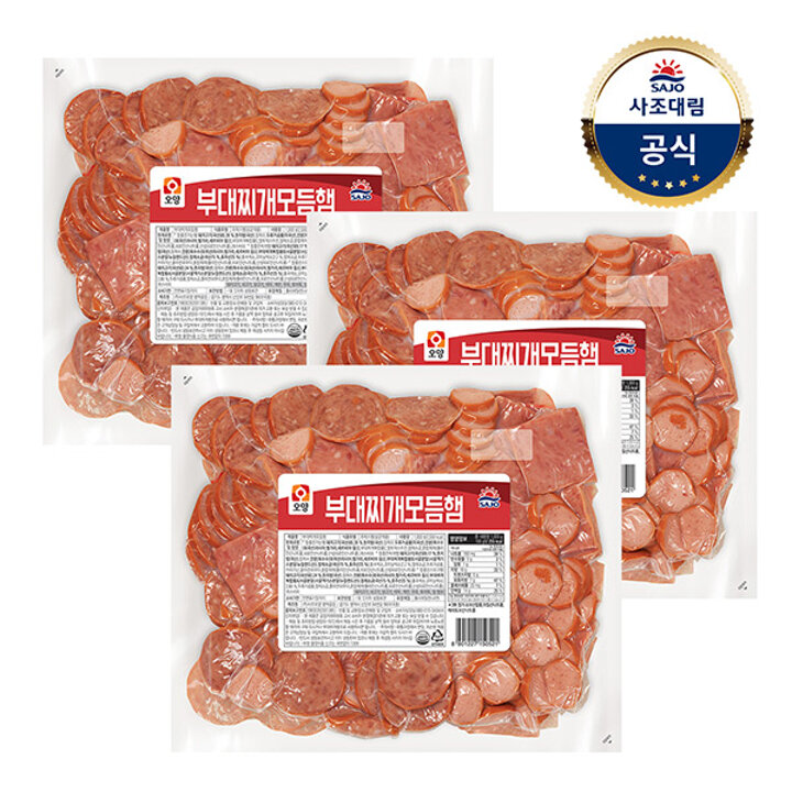대림냉동ㅣ부대찌개 모듬햄 1,000g x3개