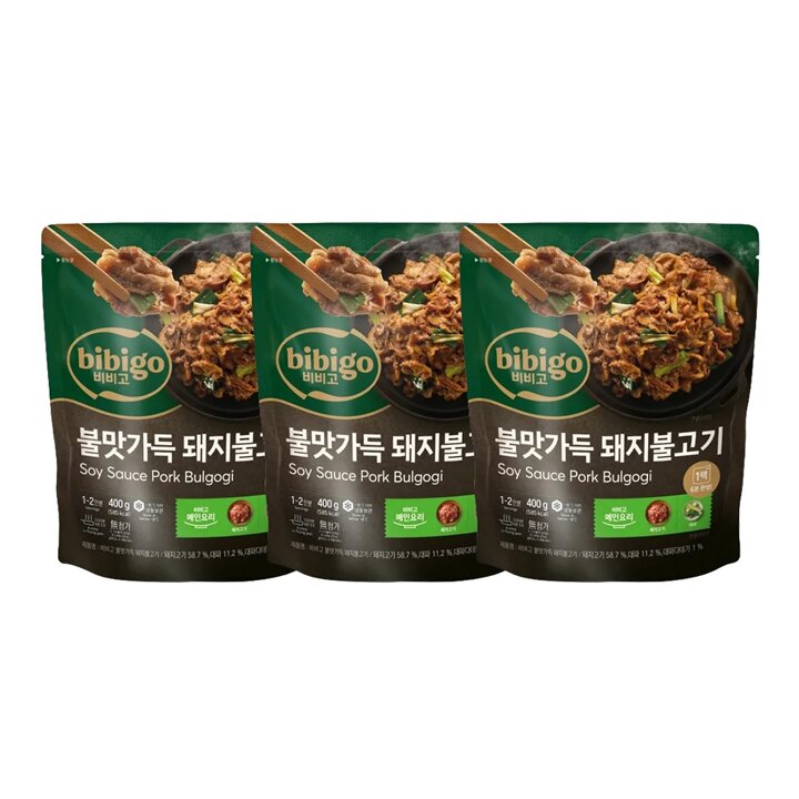 CJ제일제당 비비고 불맛가득돼지불고기 400g x3개
