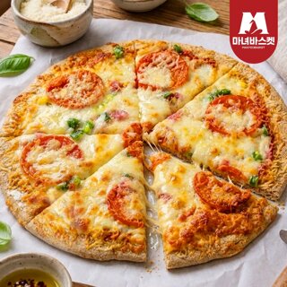 [마녀바스켓] 햄 페퍼로니 가득 클래식 한판 콤비네이션피자 460g x1개