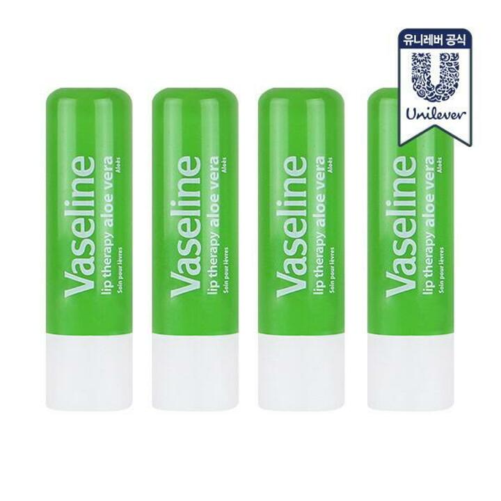 바세린 립테라피 4.8g 4개 알로에