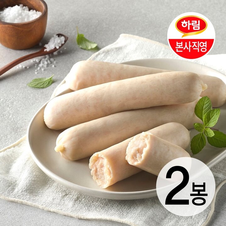 하림이닭 닭가슴살 소시지 오리지널 120g 2팩