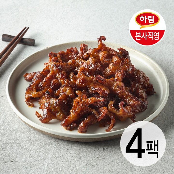 [하림] 직화 무뼈 닭발 180g 4팩