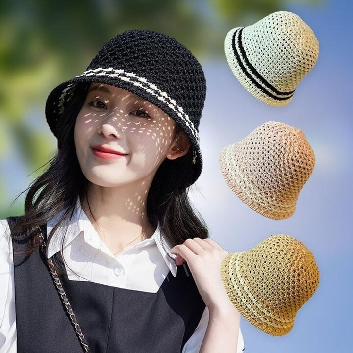 여름니트모자러블돔햇중년여성모자여자벙거지캠핑