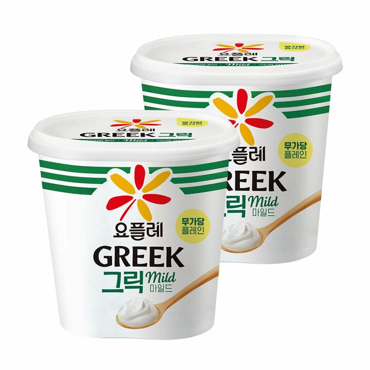빙그레 요플레 그릭요거트 마일드 900g 2개 대용량