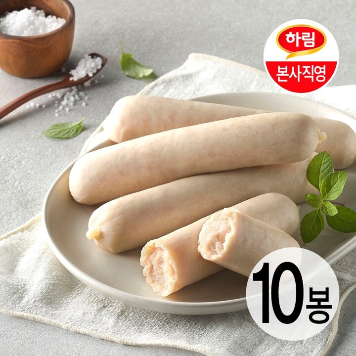 [본사직영] 하림이닭 닭가슴살 소시지 오리지널 120g 10팩