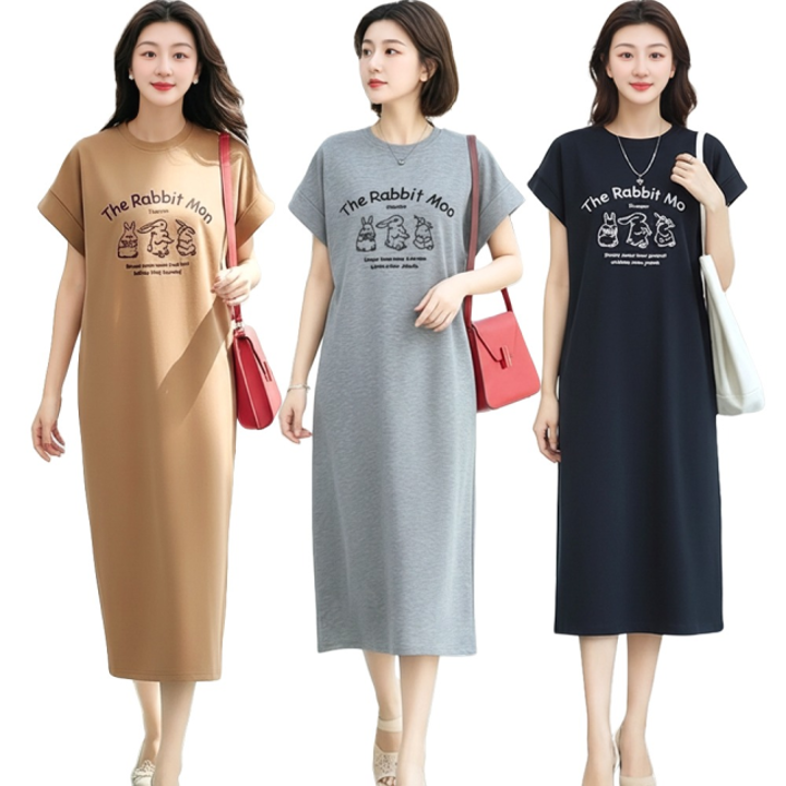레빗 스판 원피스 3종