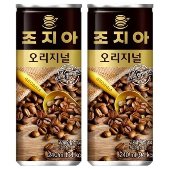 (주)셀러허브 조지아 오리지날 240ml x 60캔 (30캔x2박스) 커6923