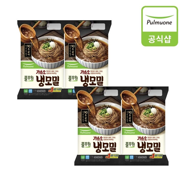 [풀무원] 가쓰오 냉모밀 2인(702g)X4개