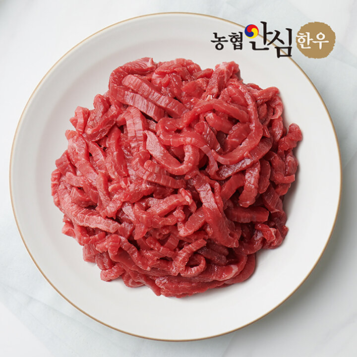[농협안심한우] 1등급 국내산 한우 소고기 잡채용 (400g/냉장)