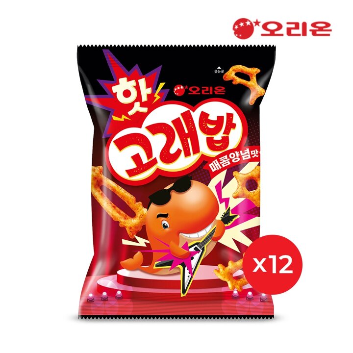 오리온 핫고래밥 매콤양념(56g) x12개