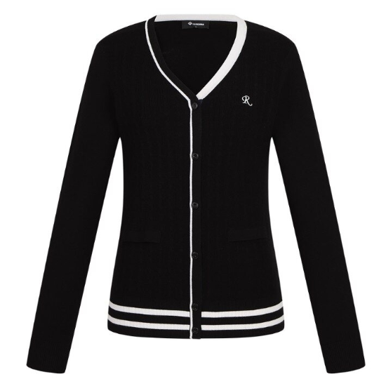 25FW 여성 케이블 Y넥 케이블 니트 가디건 RWSCO7204-199IC