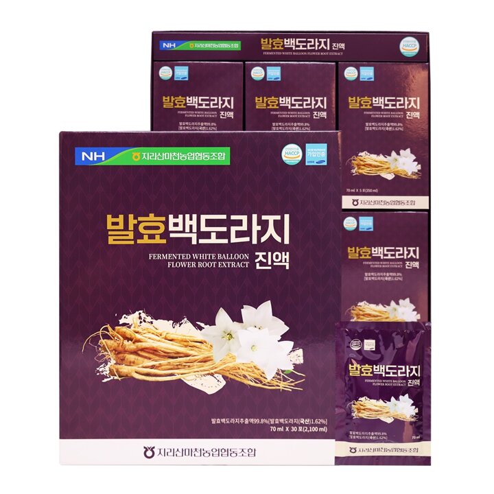 지리산마천농협 발효 백도라지 진액 70ml x 30포 x 4개