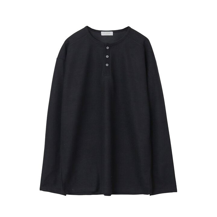 남자 라운드 와플 버튼 헨리넥 데일리 긴팔 티셔츠 DS2-TSA-Q320