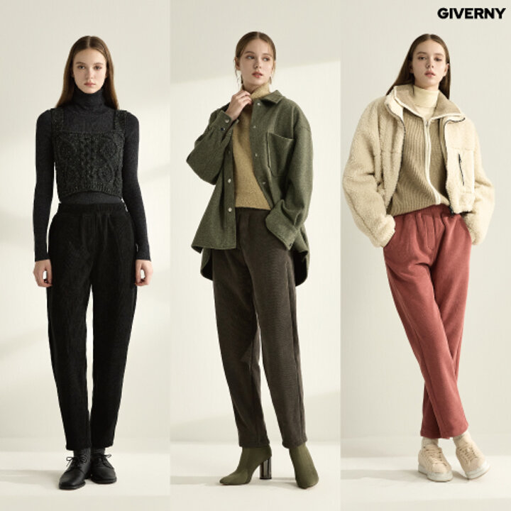 24FW 지베르니 코듀로이 장기모 반전 팬츠 3종