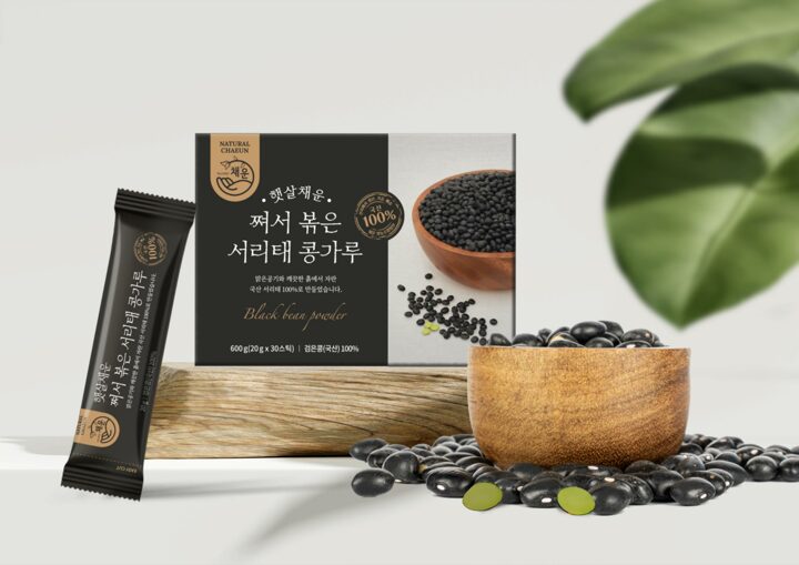 [햇살채운] 쪄서 볶은 서리태 콩가루 30봉 x 2박스 (총 60봉)