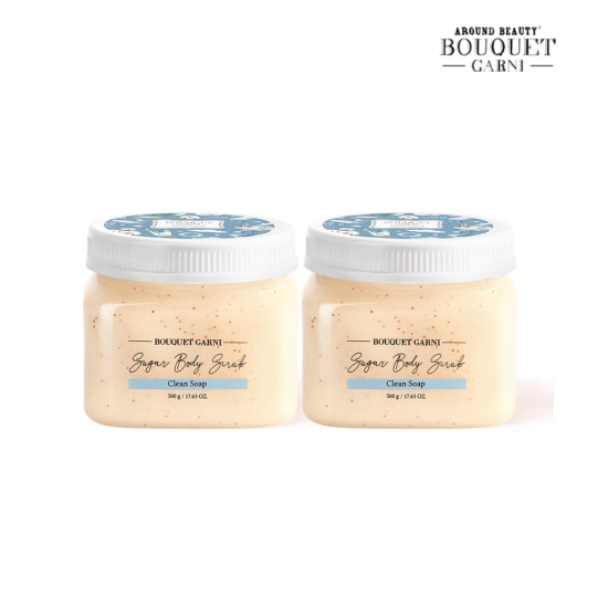 부케가르니 딥 퍼퓸 바디스크럽 클린솝향 500ml x2개