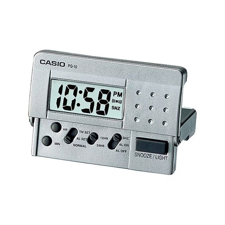 카시오 PQ-10D-8D 전자 탁상시계 디지털 알람시계
